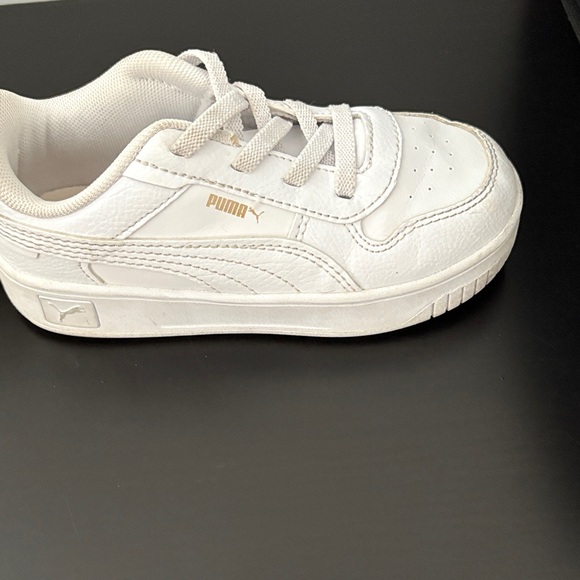 Puma Kids' Classic White Sneakers - Picture 7 of 8